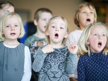 Børn der synger